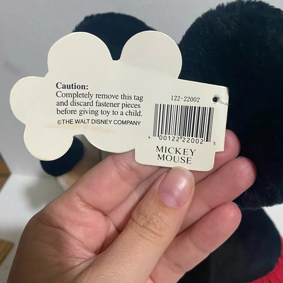 Vintage Walt Disney World Mickey Mouse NWT Stuffed Animal Collectible 80s/90s - Picture 8 of 9
